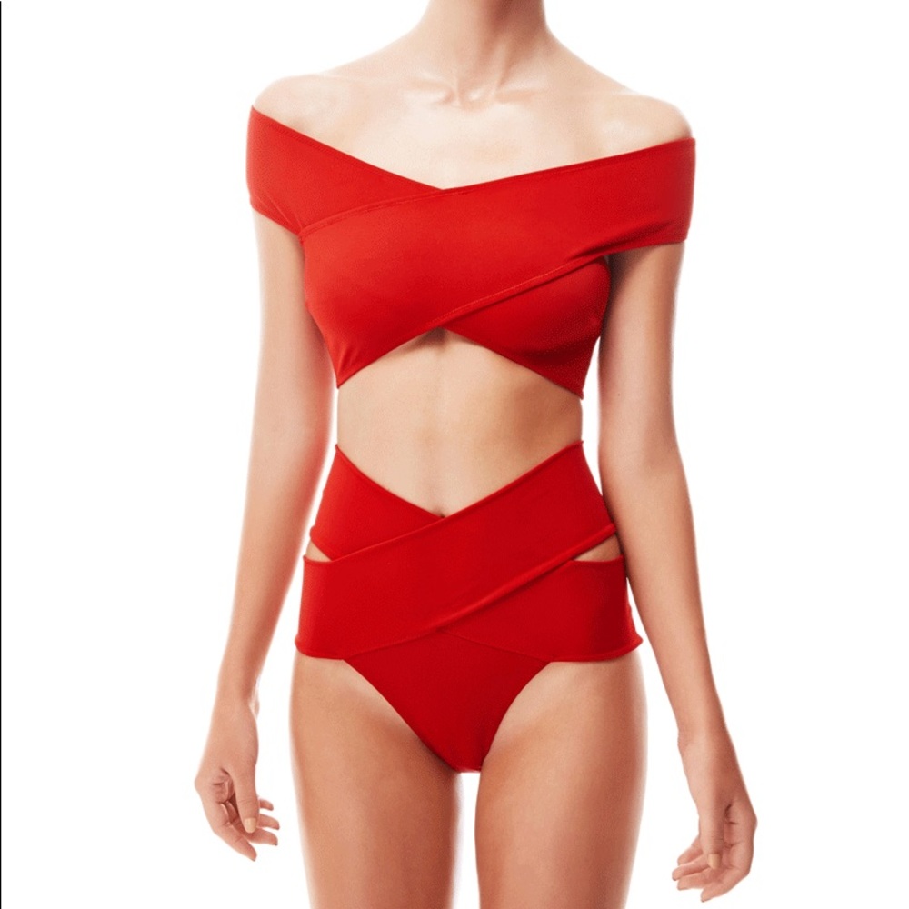 OYE Lucette bikini in red NWT Large